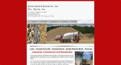 Desktop Screenshot of byrnesandandgravel.com